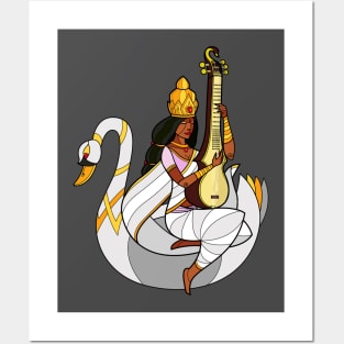 Saraswati - Goddess of Wisdom Posters and Art